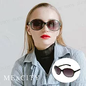 ME&CITY 時尚透明紋路太陽眼鏡 抗UV400 (ME 1219 G01)