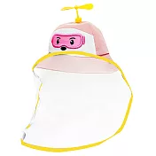 O’Pretty 歐沛媞 多功能兒童防疫防護面罩式救援小隊漁夫帽(帽圍52cm)-多款可選 粉