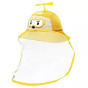 O’Pretty 歐沛媞 多功能兒童防疫防護面罩式救援小隊漁夫帽(帽圍52cm)-多款可選 黃