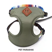【PET PARADISE】寵物胸背帶-附牽繩 豬鼻 綠 SS