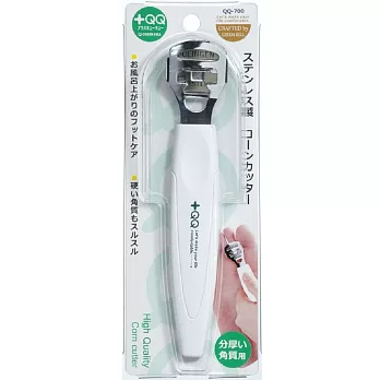 日本GB綠鐘+QQ不銹鋼足腳部息皮刮除刀(附刀片)(QQ-700)