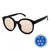 【SUNS】簡約素面圓框 濾藍光眼鏡 抗UV400 【91213】 黑框