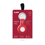 LAUT AirTag HUEX 矽膠保護套鑰匙圈 紅
