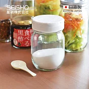 【日本星硝SEISHO】日製2WAY雙開口玻璃調味料罐(附匙)-320ml