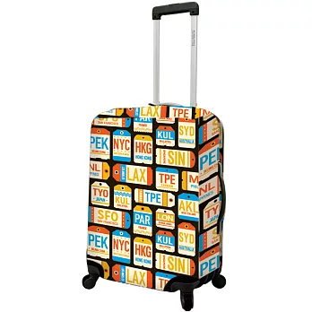 《DQ》24吋行李箱套(城市) | 行李防塵袋 收納袋