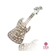 BILLY KING 貝麗晶 【樂器系列-84】(BK184) 電吉他水晶鑽胸針