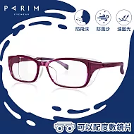 【大學眼鏡-WFH必備】PARIM 濾藍光透氣紅色多功能防護鏡 82101-V1 紅色