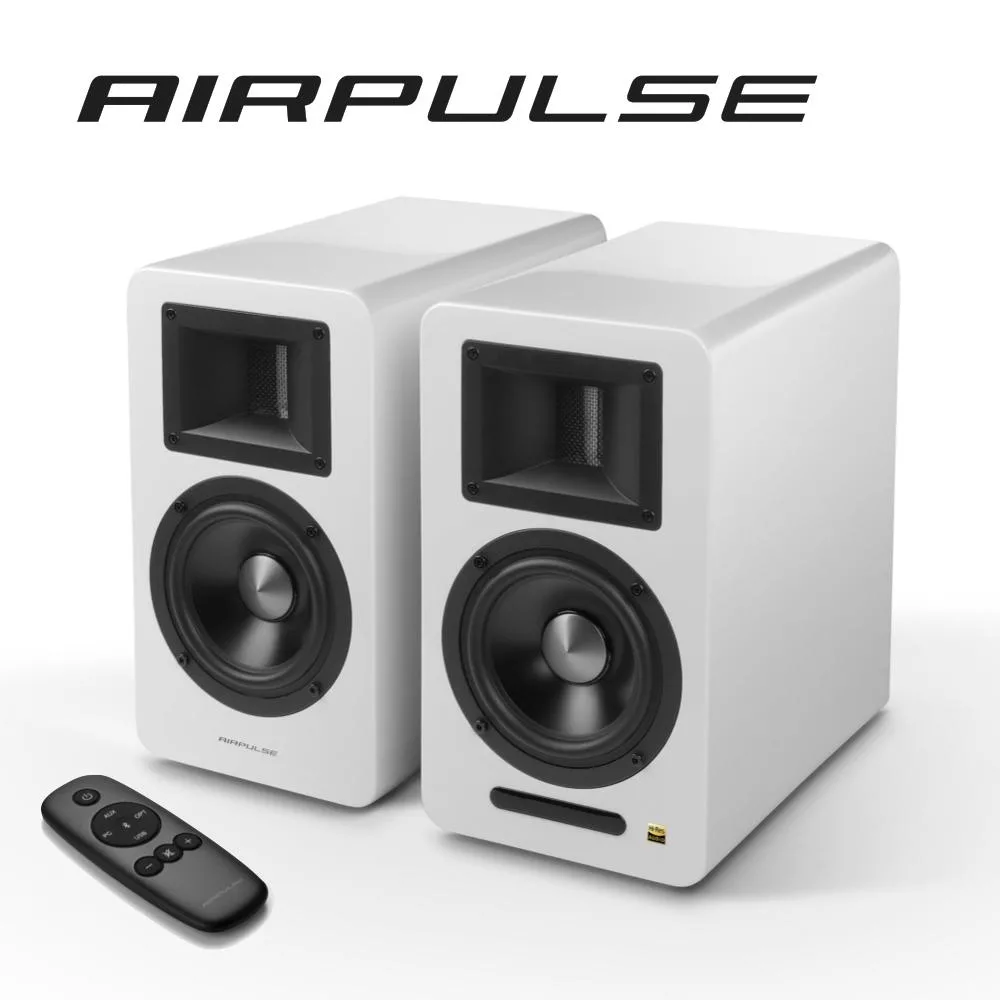 AIRPULSE A100 Plus 主動式音箱 白色