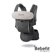 Bebefit S7 旗艦款 智能嬰兒揹帶｜首創折疊腰凳 2合1 7大升級 極致灰
