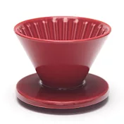 CAFEDE KONA 波佐見燒 HASAMI 時光陶瓷濾杯01-4色可選 櫻桃紅