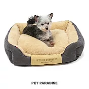 【PET PARADISE】寵物用品-床 方形 時尚灰 S