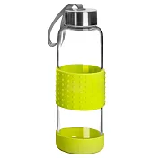 《IBILI》Sky矽膠套玻璃水壺(綠360ml) | 水壺 冷水瓶 隨行杯 環保杯