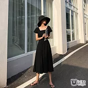 法式赫本兩件套裝裙 二色-Mini嚴選 F 黑色