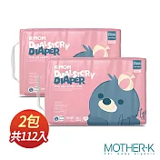 韓國K-MOM 頂級超薄瞬吸紙尿布-L(56片) 2包(箱購)
