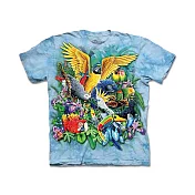 【摩達客】美國進口The Mountain 自然純棉系列 熱帶鳥群  T恤 L 青少年版