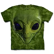 【摩達客】美國進口The Mountain 自然純棉系列 綠ET臉 T恤 S 青少年版