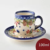 波蘭陶 初春遊樂園系列 濃縮咖啡杯盤組 100ml