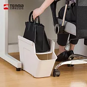 【日本天馬】FitsWORK 桌下型移動式辦公包包置物架 (雙層)