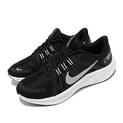 Nike 慢跑鞋 Quest 4 避震 運動 女鞋 輕量 透氣 舒適 Flywire技術 黑 白 DA1106-006 23cm BLACK/WHITE