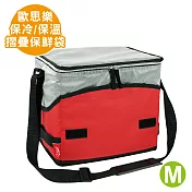 【Quasi】歐思樂摺疊保冷保溫袋-M(保鮮袋/保冰袋/保溫袋) 紅