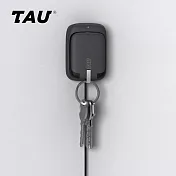瑞士|TAU 世界最小的三合一磁吸式鑰匙圈行動電源 (霧忍黑)