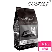 【CHARLES】查爾斯低敏貓糧 6.8kg 活力成貓 能量貓(鮭魚+雙鮮凍乾)