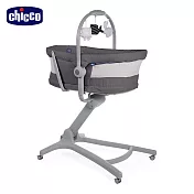 chicco-Baby Hug4合1餐椅嬰兒安撫床Air版 -北歐深灰