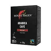 【Mount Hagen】德國進口 公平貿易即溶咖啡粉2盒優惠組(2g x 25入 x 2盒)
