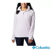 Columbia 哥倫比亞 女款- 半開襟素色刷毛上衣 UAK11310 M 美規 紫色