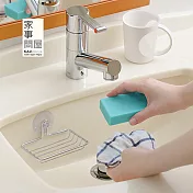 【家事問屋】日本製304不鏽鋼吸盤肥皂架(廚房浴室適用)