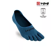 【injinji】Sport 多功能吸排五趾船型襪 (鋼藍色) - NAA45 | COOLMAX快乾襪 吸濕排汗 運動專用 五指襪 S 鋼藍色