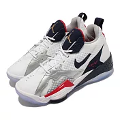 Nike 籃球鞋 Jordan Zoom 92 GS 女鞋 海外限定 喬丹 避震 美國隊 大童 白 紅 CN9138-101 23.5cm WHITE/RED
