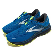 Brooks 慢跑鞋 Adrenaline GTS 22 男鞋 路跑 緩震 輕量 透氣網布 腎上腺素 藍 黃 1103661D413 26.5cm BLUE/YELLOW