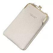 【EZlife】斜掛單肩式手機零錢包- 灰色