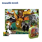 【美國Crocodile Creek】大型地板拼圖系列-叢林動物