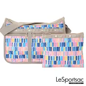 LeSportsac - Standard 雙口袋A4大書包-附化妝包 (彩繪磁磚)