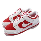 Nike 休閒鞋 Dunk Low Retro 運動 男鞋 經典款 反轉白紅 皮革 球鞋 滑板 穿搭 白 紅 DD1391-600 26cm UNIVERSITY RED/WHITE