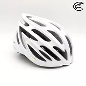 ADISI 自行車帽 CS-6000 / 城市綠洲專賣(安全帽子 單車 腳踏車 折疊車 小折 單車用品) L 亮白-灰