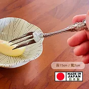 【4入組】日本製不銹鋼水點點心叉(三叉)