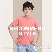 【U】CorpoX - 童款涼感印花T恤-LOGO款 暗粉