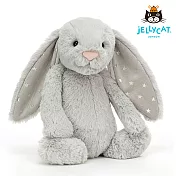 英國 JELLYCAT 31cm 微光灰星星兔安撫玩偶