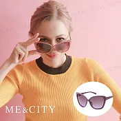 ME&CITY 歐美曼妙女伶鑲花太陽眼鏡 抗UV400 (ME 120020 H232-2)