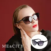 ME&CITY 極簡約經典黑時尚太陽眼鏡 抗UV400 (ME 120024 L000)