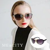 ME&CITY 甜美心型鑲鑽太陽眼鏡抗UV400 (ME 120064 C102)
