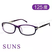 精品老花眼鏡 簡約優雅紫框老花眼鏡 125度