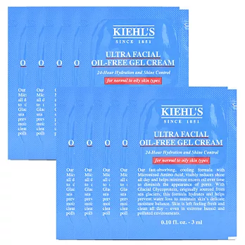 Kiehls 契爾氏 冰河醣蛋白吸油水感凝凍 (3ml)X10(百貨專櫃貨)