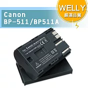 WELLY Canon BP-511 / BP511A 高容量防爆相機鋰電池