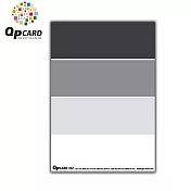 瑞典酷必QPCard專業級厚紙色卡102(1入;3濃度:黑色卡/18%灰卡/白色卡;附尺標)適校正白平衡測光-開年公司貨