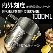 【DR.Story】德國工藝不鏽鋼可視刻度拉花杯1000ML (拉花杯 咖啡杯 奶泡杯)