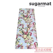【加拿大Sugarmat】麂皮絨天然橡膠加寬瑜珈墊(3.0mm) 春之奇蹟 Pink Succulents Suede